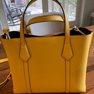 Small Perry Triple Compartment Leather Satchel